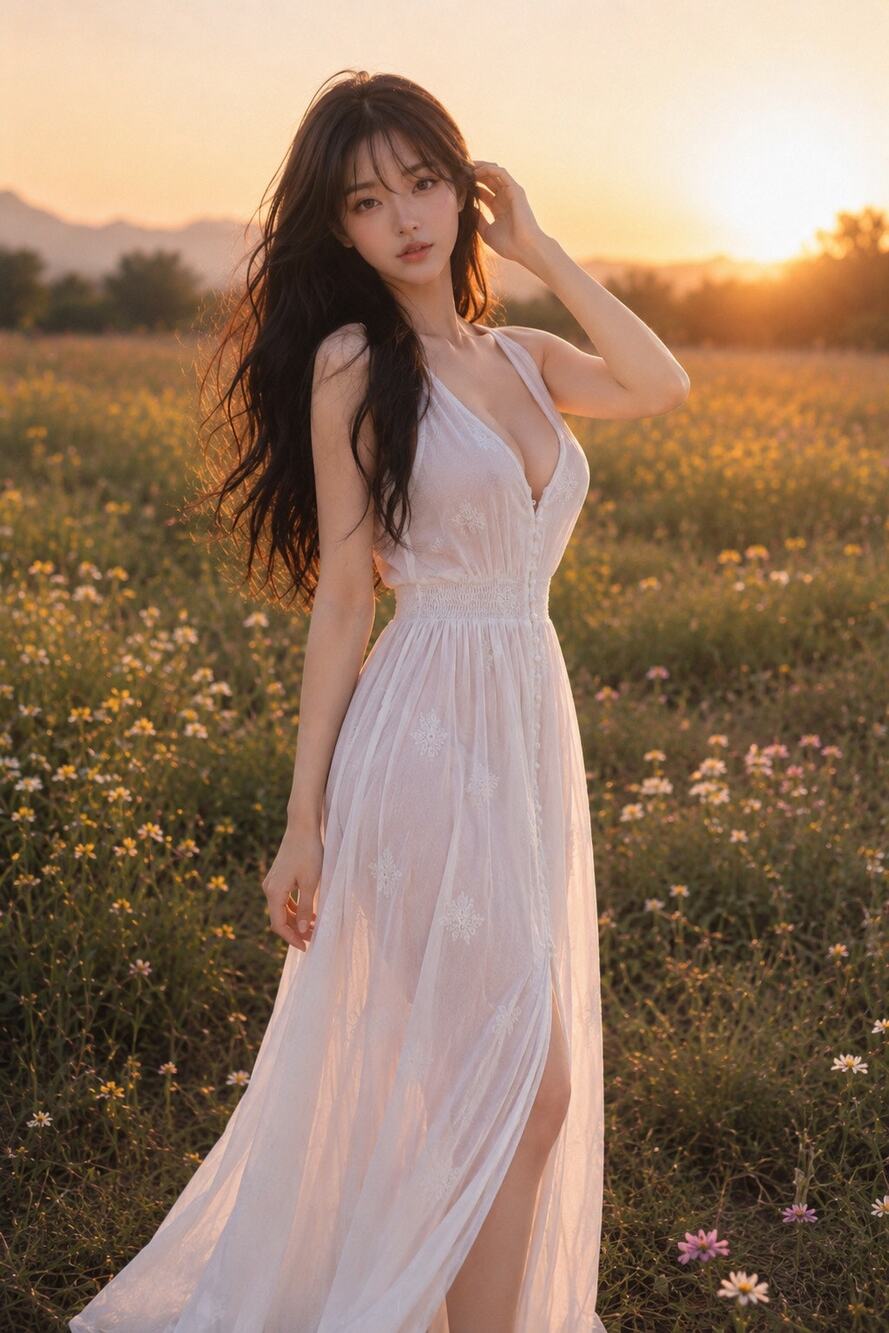 Cloudlight & Calm Grecian goddess flowy Windswept Daydream Maxi dress